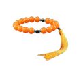 Chinese Orange Beaded Resin Home Car Decorative Buddha Beads Ornaments for Good Luck