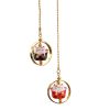 Luck Cat Car Charm Hanging Pendant Ornament Meaning Good Luck and Fortune, Black Red