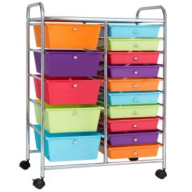 15 Drawer Rolling Storage Cart Storage Rolling Carts Drawers