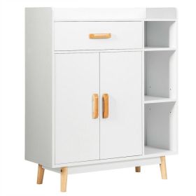 Floor Storage Cabinet Free Standing Cupboard Chest