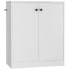 2 Door Storage Base Cabinet with 3-Tier Shelf