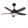 46 Inch Ceiling Fan with LED Lights(Black)