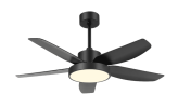 46 Inch Ceiling Fan with LED Lights(Black)