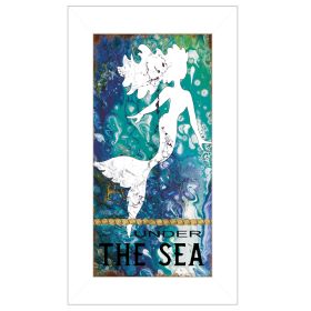 "Under the Sea" by Cindy Jacobs, Ready to Hang Framed Print, White Frame