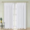 Newport Cotton Lining Window Curtains for Bedroom, Linen Curtains for Living Room, 84 Inches Long Curtains for Living Room, Soft White