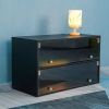 Black Glass Door Shoe Storage Cabinet for Sneakers with RGB LED Light ‚Äì Expertly Crafted Wooden Display Showcase