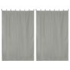 2 pcs W54*L84in Outdoor Patio Curtain/Gray