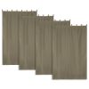 4 pcs W54*L84in Outdoor Patio Curtain/Coffee Liqueur