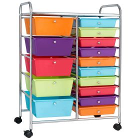 15 Drawer Rolling Storage Cart Storage Rolling Cart Drawer