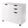 Halifax Wide Storage Cabinet; 2-Drawer; Filing Cabinet; White