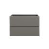 Alice-30W-102,Wall mount cabinet WITHOUT basin,Gray color,With two drawers