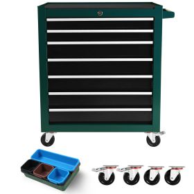 7-Drawer Rolling Tool Cart, Rolling Tool Box on Wheels, Lockable Home Repair Tool Storage Organizer, Tool Chest Cabinet for Mechanic, Garage