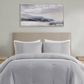 Hand Embellished Landscape Framed Canvas Wall Art