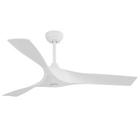 52 Inch Ceiling Fan Without Light with Remote Control 6 Speed Quiet Reversible DC Motor