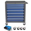 Rolling Tool Chest with 7-Drawer Tool Box with Wheels Multifunctional Tool Cart Mechanic Tool Storage Cabinet for Garage, Warehouse, Workshop, Repair