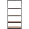 VEVOR Storage Shelving Unit, 5-Tier Adjustable, 2000 lbs Capacity, Heavy Duty Garage Shelves Metal Organizer Utility Rack, Black, 36" L x 18" W x 72"