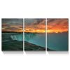 3 Panels Framed Great Fall Canvas Wall Art Decor,3 Pieces Mordern Canvas Decoration Painting for Office,Dining room,Living room, Bedroom Decor-Ready t