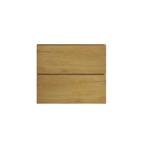 Alice24-106, Wall mount cabinet without basin, Natural oak color, with two drawers