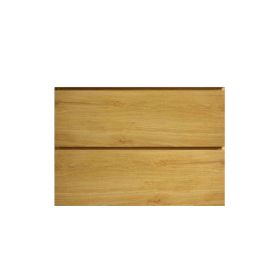 Alice30-106, Wall mount cabinet WITHOUT basin, Natural oak color, with two drawers