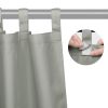 2 pcs W54*L84in Outdoor Patio Curtain/Gray