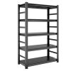 Storage Shelves 5 Tier Heavy Duty Metal Shelving Unit Adjustable Shelving Units and Storage Rack Kitchen Garage Shelf H72 * W47.2 * D23.6