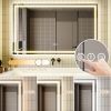 LED Bathroom Mirror, 36x60 inch Bathroom Vanity Mirrors with Lights, Mirrors for Wall with Smart Touch Button, Anti-Fog, Memory Function, Stepless Dim