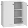 2 Door Storage Base Cabinet with 3-Tier Shelf