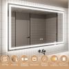 LED Bathroom Mirror, 36x60 inch Bathroom Vanity Mirrors with Lights, Mirrors for Wall with Smart Touch Button, Anti-Fog, Memory Function, Stepless Dim