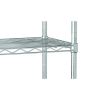 5 Tier Wire Shelf Unit;  Chrome;  1750 lb Capacity