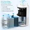 Air Purifier, H13 True HEPA Air Purifier for Home Large Room Up To 430ft¬≤, Remove Smoke Pet Dander Dust Pollen Allergies for Bedroom Office, Ozone Fr