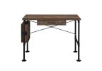 Endang Writing Desk; Weathered Oak & Black Finish YJ