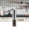 Electric Salt Pepper Grinder USB Rechargeable Pepper Mill Adjustable Coarseness Automatic Spice Milling Machine Kitchen Tool