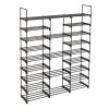 9 Tiers Shoe Rack Storage Organizer Shoe Shelf Organizer for Entryway Holds 50-55 Pairs Shoe; Stackable Shoe Cabinet Shoe Rack