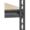 300 lb Capacity Riveted Steel Frame 60"H x 36"W x 18"D - Recycled - Black - Steel; Particleboard