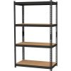 300 lb Capacity Riveted Steel Frame 60"H x 36"W x 18"D - Recycled - Black - Steel; Particleboard