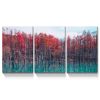 3 Panels Framed Maple Forest Canvas Wall Art Decor,3 Pieces Mordern Canvas Decoration Painting for Office,Dining room,Living room, Bedroom Decor-Ready