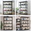 72"H 5 Tier Metal Shelves for Storage Garage Shelving 2000LBS Heavy Duty Storage Shelves Adjustable Garage Shelf Industrial Shelving Unit Storage Util