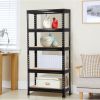 27.6"Wx12"Dx59"H 5 Shelves; Black