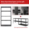 72"H 5 Tier Metal Shelves for Storage Garage Shelving 2000LBS Heavy Duty Storage Shelves Adjustable Garage Shelf Industrial Shelving Unit Storage Util