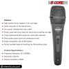 5 Core Microphone XLR Dynamic Mic Karaoke Singing Handheld Microfono Wired Professional Unidirectional 1/4 Plug In Cord Connection for Vocal DJ Music