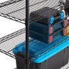 6-Tier Heavy Duty Wire Shelving Unit Black Capacity 3600 lbs