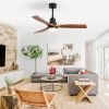 52 Inch Ceiling Fan Light With 6 Speed Remote Reversible Energy-saving DC Motor