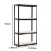 Storage Rack Shelving Unit Storage Shelf Steel Garage Utility Rack 4-Shelf Adjustable Shelves Heavy Duty Display Stand for Books; Kitchenware; Tools B