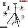 5 Core Speaker Stand Tripod Floor Adjustable Up to 48 Inch DJ Studio Monitor Stands Pole Mount- SS HD 1PK 4FT