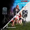 5 Core Speaker Stand Tripod Floor Adjustable Up to 48 Inch DJ Studio Monitor Stands Pole Mount- SS HD 1PK 4FT