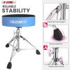 5 Core Drum Throne Comfortable Padded Stool Height Adjustable Music DJ Chair Heavy Duty Seat - DS CH BLU VEL HD