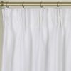 Newport Cotton Lining Window Curtains for Bedroom, Linen Curtains for Living Room, 108 Inches Long Curtains for Living Room, Soft White