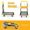 330 lbs Folding Hand Truck; Platform Cart Dolly Hand Truck