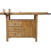 Wood Workbench - Wooden Workbench for Garage Workshop and Home