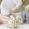 24Pcs White Gold Mixed Christmas Tree Decoration Christmas Balls Party Window Home Furn Christmas Hanging Ball Ornament Decor